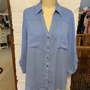 Sky blue work blouse-XL